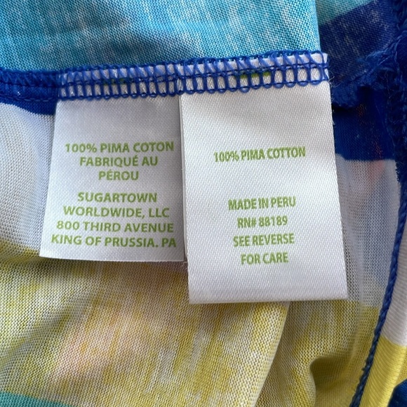 Lily Pulitzer Waverly Top in Multi Sun Stripe/Rainbow Stripe. Size XS - Picture 11 of 13